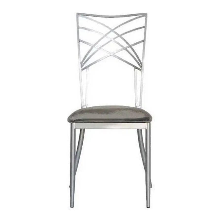 Стул Хамелеон, серебряный (велюр), серый - Фото миниатюра 3