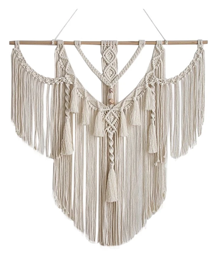 Панно декоративное из макраме Бохо Кисточки