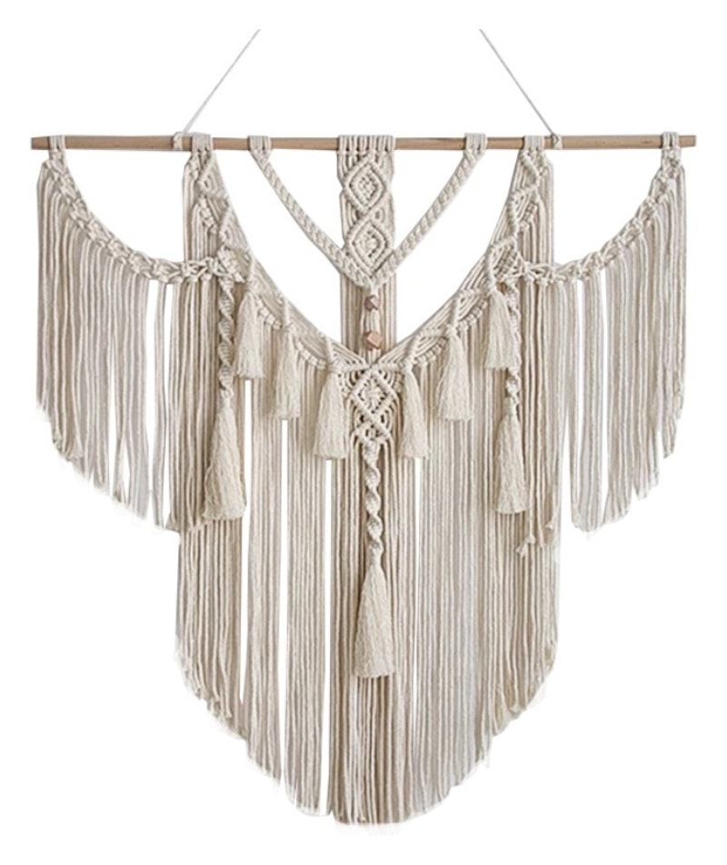 Панно декоративное из макраме Бохо Кисточки
