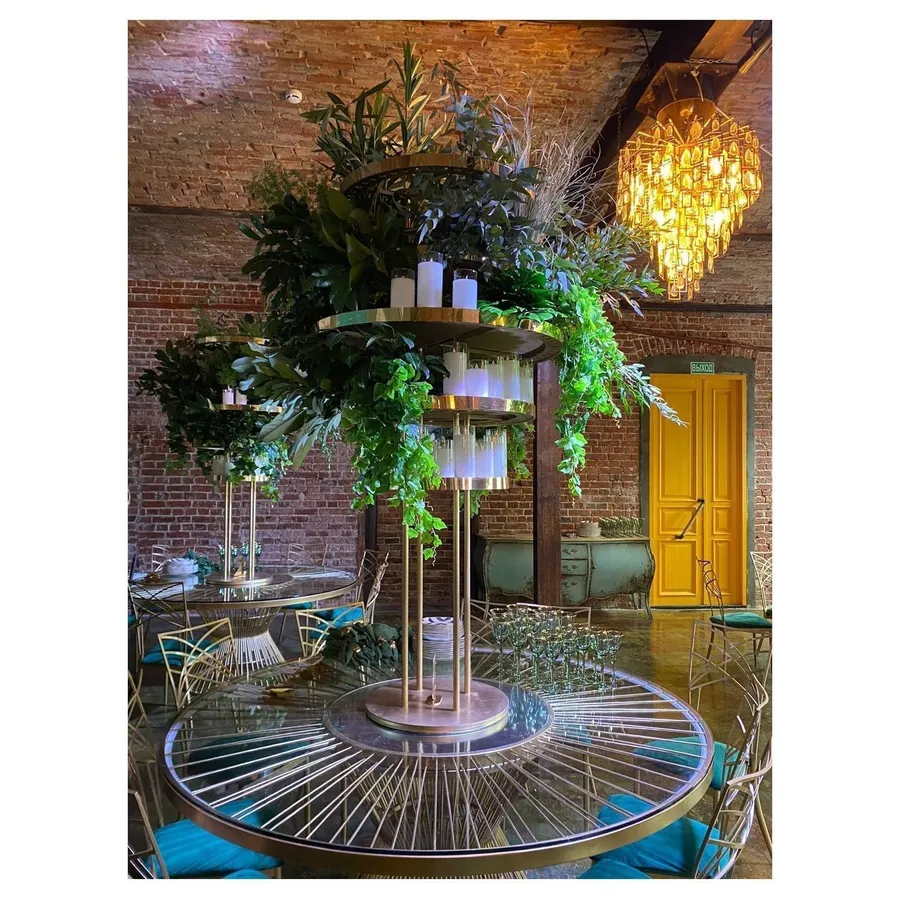 Стол Де Марко со стеклянной столешницей и разноцветной подсветкой (неон) - Фото миниатюра 4