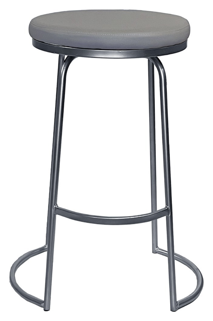 Стул барный Модерн Сэддл база (эко кожа + любой оттенок каркаса)