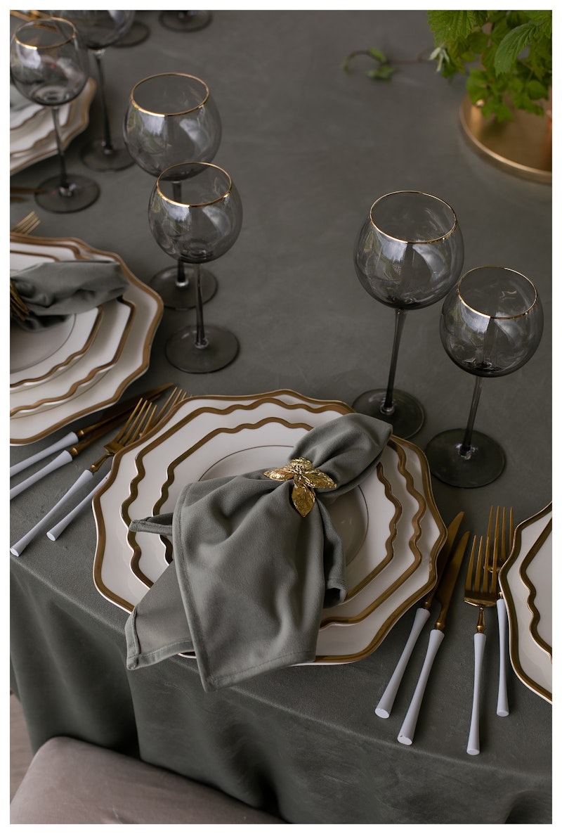 Сет порционных тарелок Анна, 27 и 23см диаметр