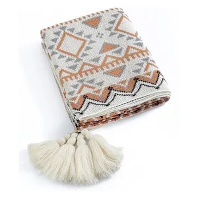 Покрывало декоративное Бохо Коричнево-Бежевое - изображение 4