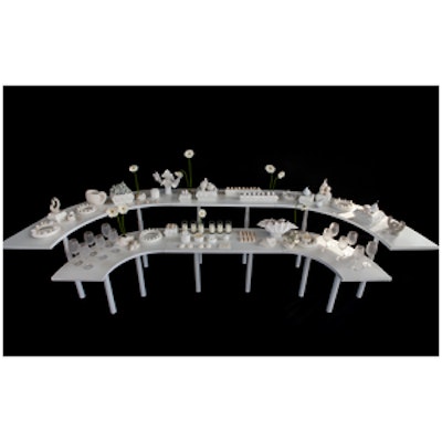 Стол коктейльный Твист Прямоугольный М, Млечный путь (телескопические ноги) - изображение 3