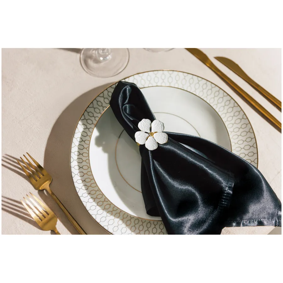 Салфетка Сатин Премиум, черная - Фото миниатюра 2