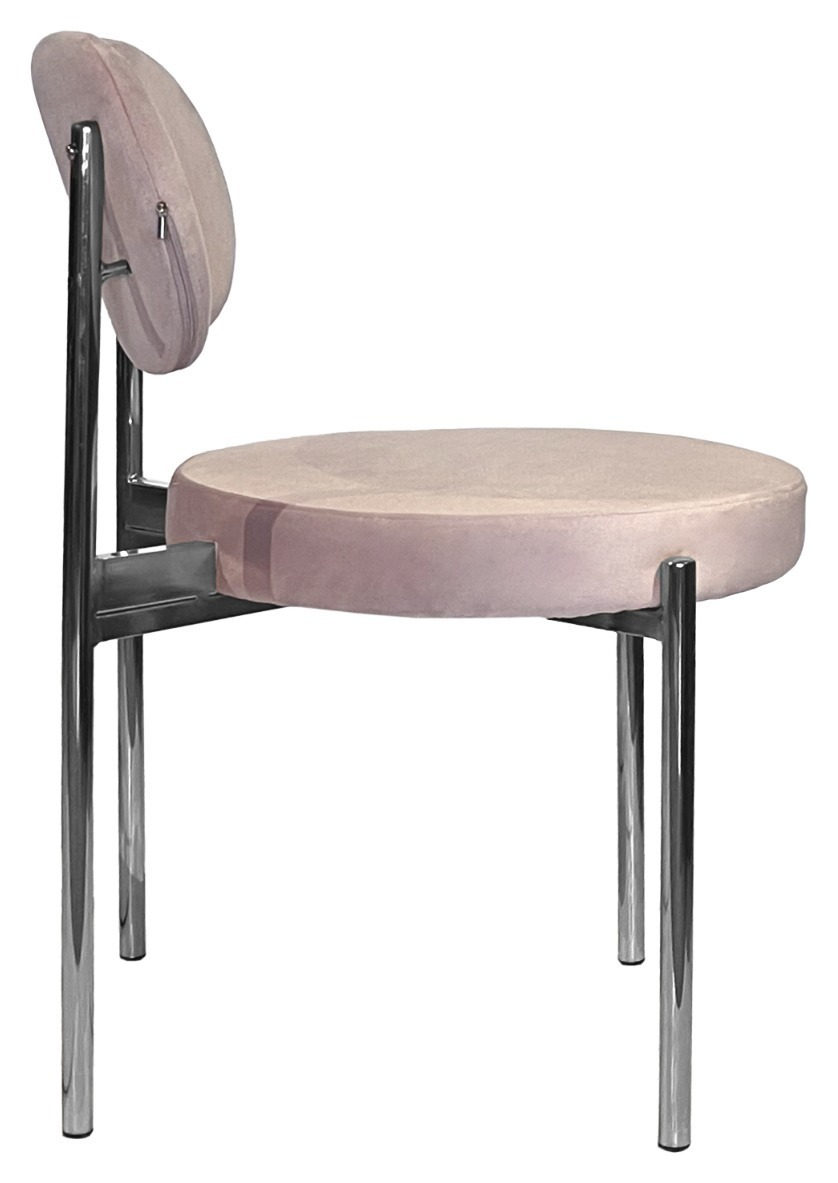 Стул Модерн Серебро, Розовый кварц