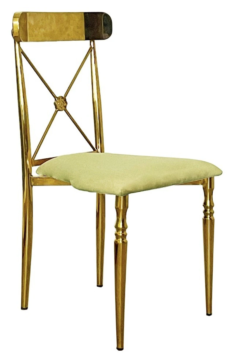 Стул Адлер, велюр, весенняя зелень