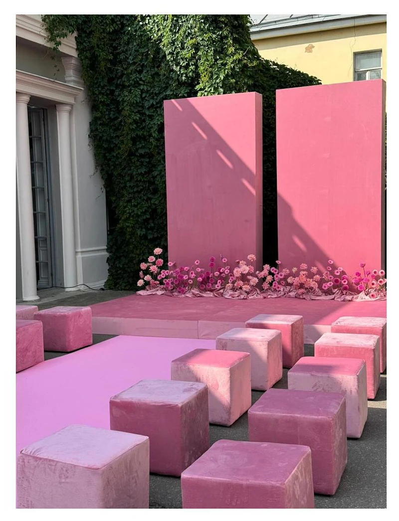 Пуф квадратный Точка, велюр, Куколка