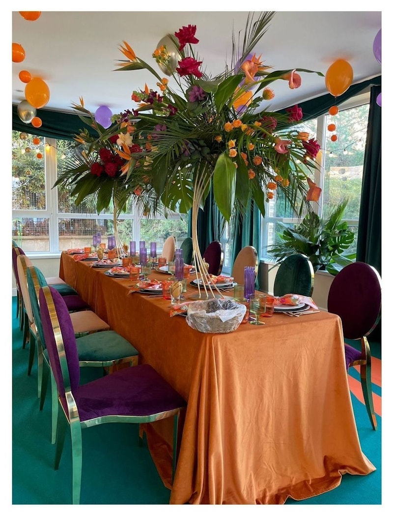 Скатерть велюр, прямоугольная, терракотовая ХЛ