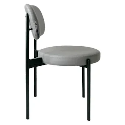 Стул Модерн Черный,  База серый (ЭКО-КОЖА) - изображение 3