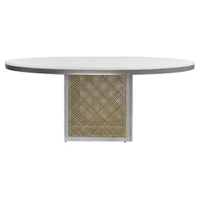 Стол Корнерс Конфесса, круглый белый + перекрас металла в любой цвет - изображение 4