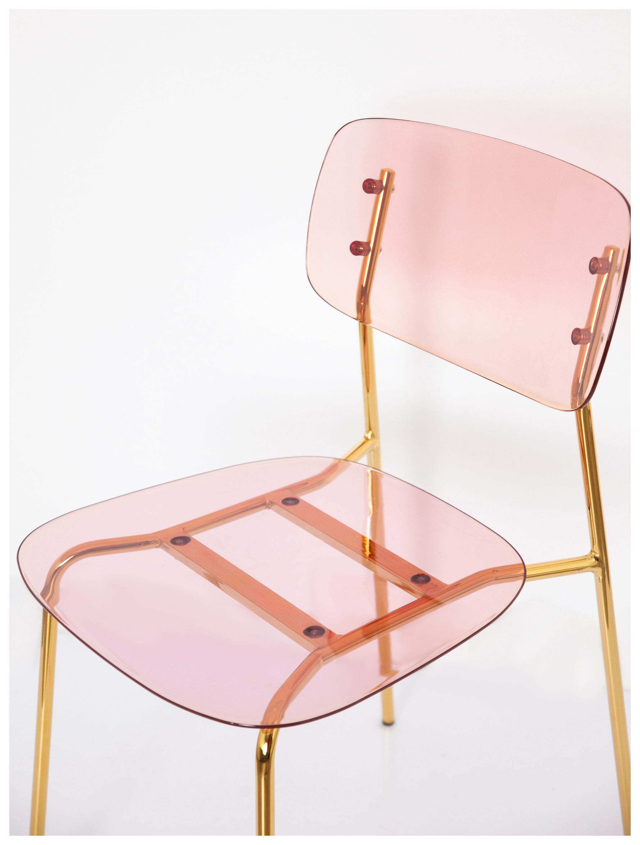 Стул Призм Золото, Розовые очки