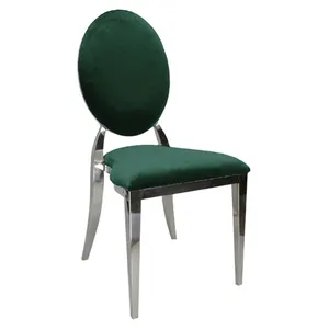 Стул Вашингтон Серебро, велюр изумрудный