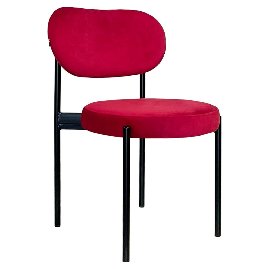 Стул Модерн Черный, Малиново-красный - Фото миниатюра 1