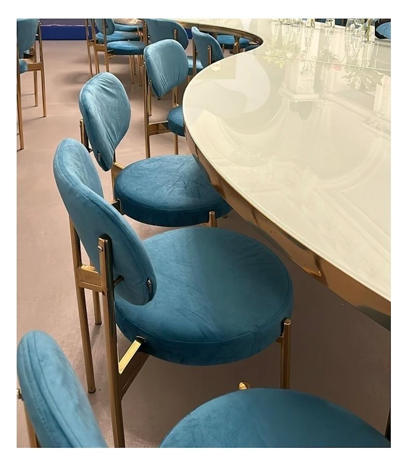 Стул Модерн Золото, Морская волна