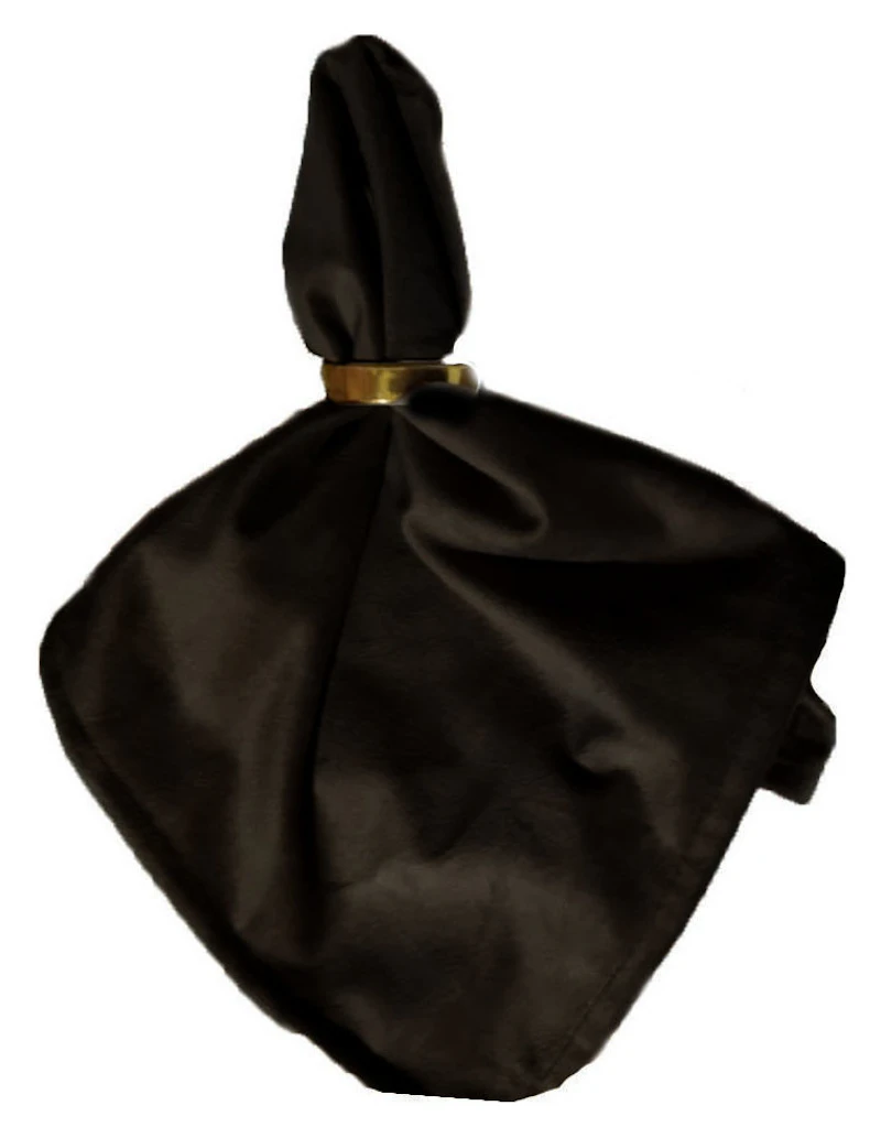 Салфетка велюр, черная