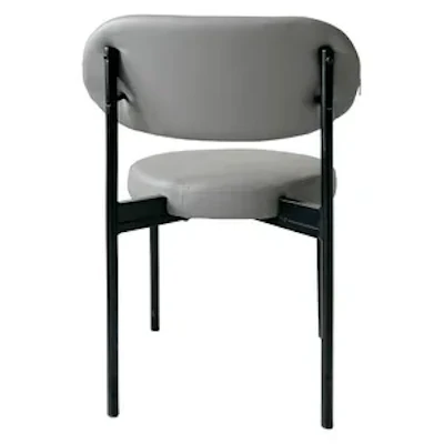 Стул Модерн Черный,  База серый (ЭКО-КОЖА) - изображение 5