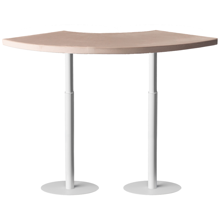 Стол коктейльный Твист Змейка С, Рафаэлло + Кремовый бисквит (телескопические ноги) - Фото миниатюра 1