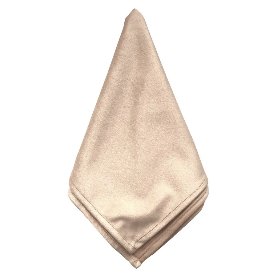 Салфетка велюр, нежный персик - Фото миниатюра 1