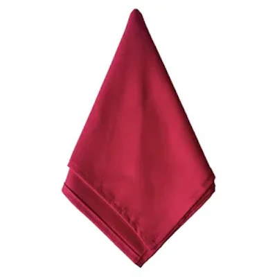 Салфетка из смесового льна, Плюмерия красный турмалин