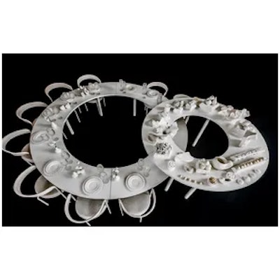 Стол коктейльный Твист Змейка С, Рафаэлло + Млечный путь (телескопические ноги) - изображение 4