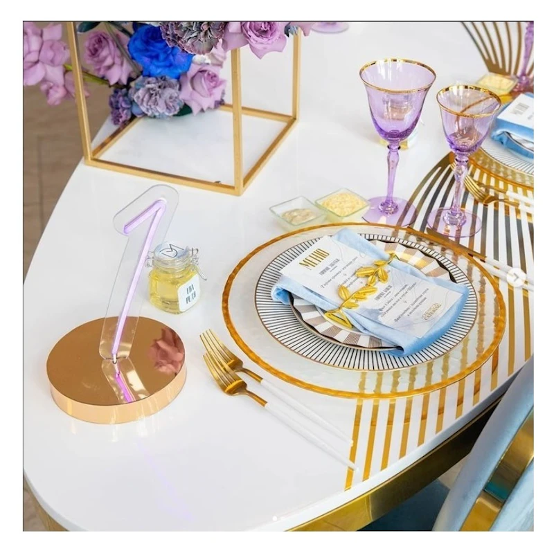 Салфетка голубая, бархат