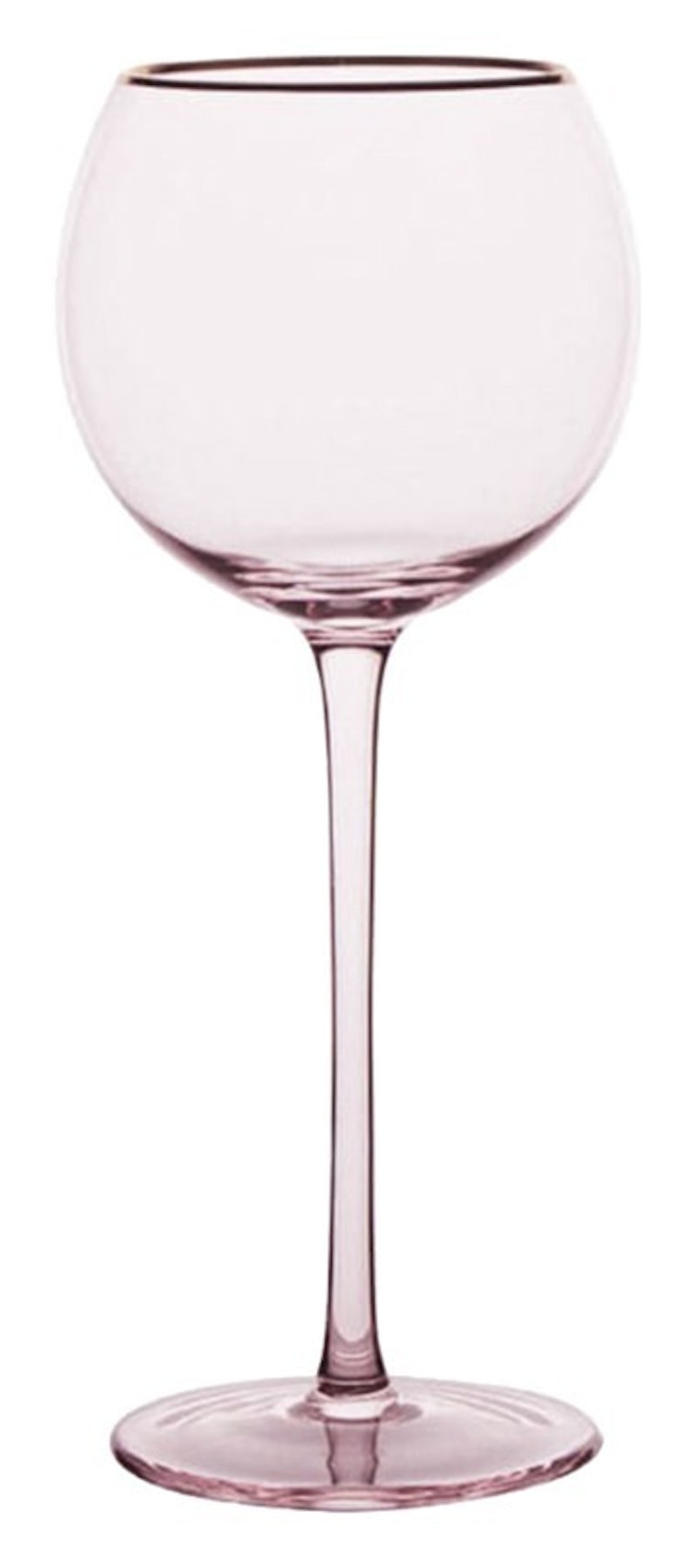 Бокал Сирен С пудрово-розовый с золотой каймой