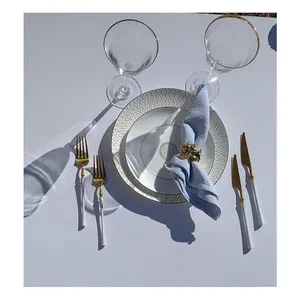 Бокал Хлоэ с золотой каймой, 300 мл - Фото 6