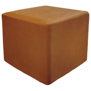 Пуф квадратный Точка, велюр, Терракотовый
