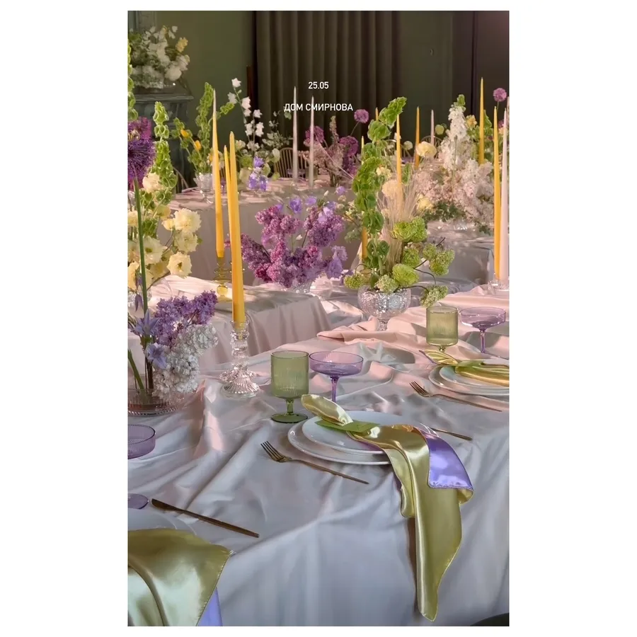 Салфетка двухсторонняя Кручу-верчу, Голубок, желто-сиреневая - Фото миниатюра 5