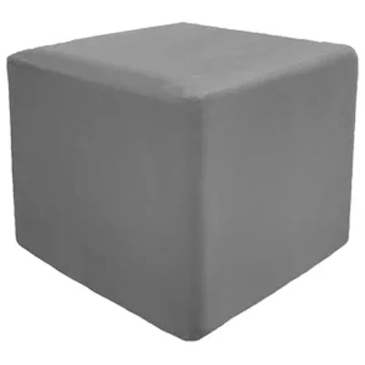 Пуф квадратный Точка, База (серая эко-кожа)