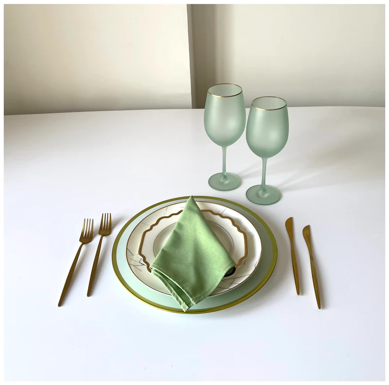 Салфетка из смесового льна, Алоэ, это ктоэ?