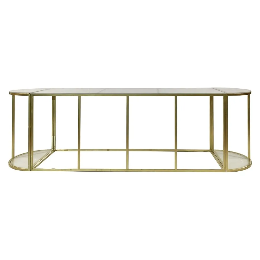 Стол-президиум Наутилус Ректангл + Хафмун с матовым стеклом - Фото миниатюра 2