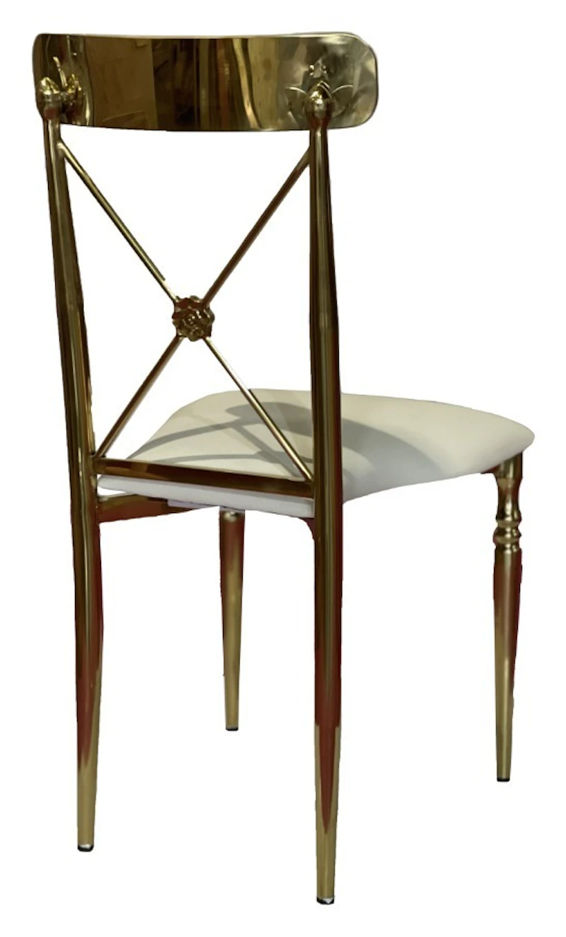 Стул Адлер, велюр, белый