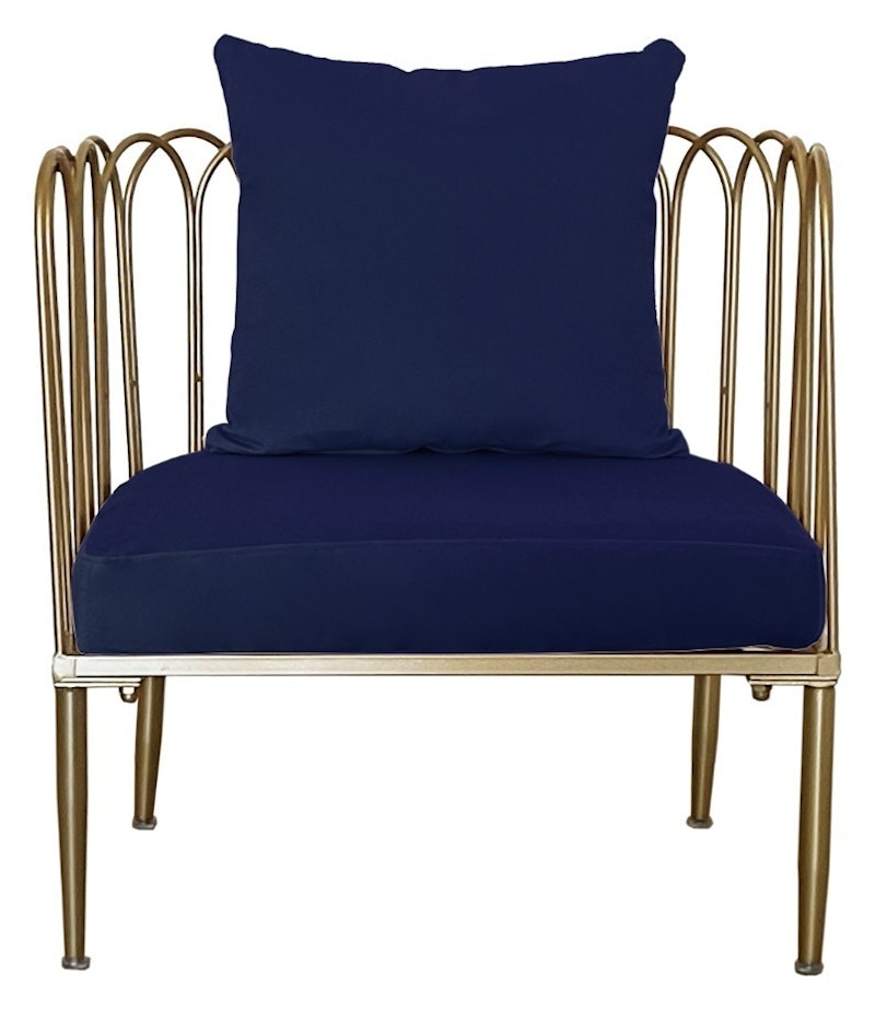 Кресло Сквош Глубокий синий