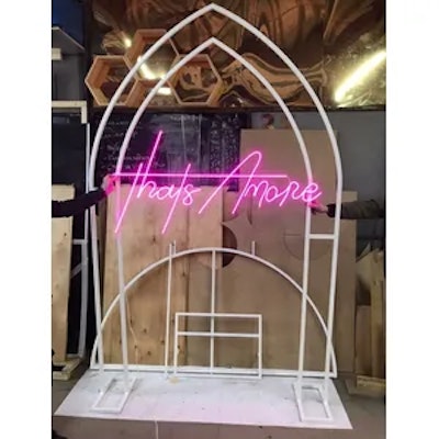 Неоновая надпись "Затс Амор", розовая - изображение 3