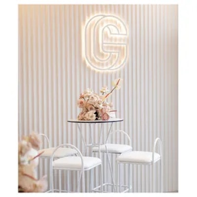 Коктейльный столик Песочные Часы Белый с круглой столешницей - изображение 3