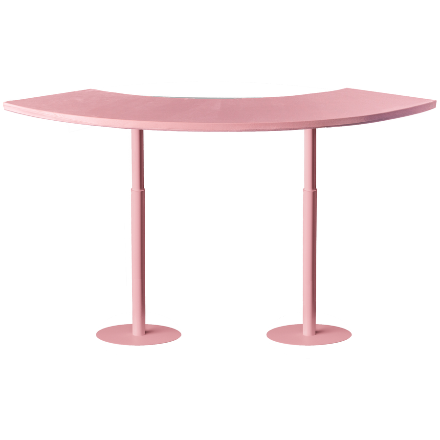 Стол коктейльный Твист Змейка М, Розовая помада + Куколка (телескопические ноги) - Фото миниатюра 1