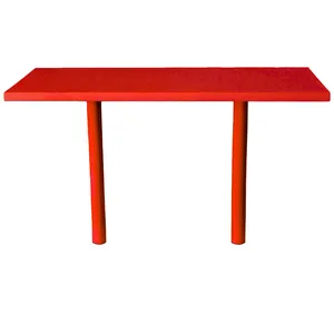 Стол коктейльный Твист Прямоугольный М, Красный бархат + Малиново-красный (телескопическая нога) - изображение 4