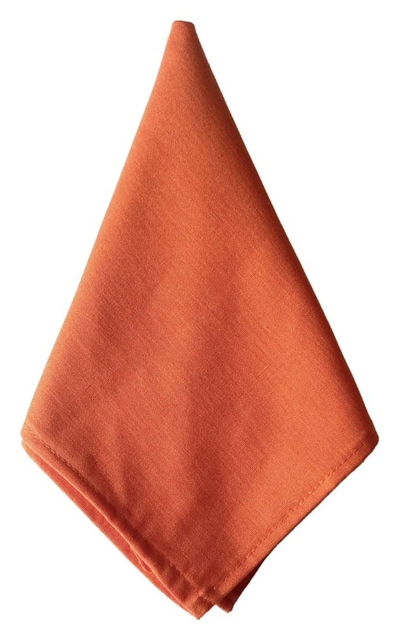 Салфетка из смесового льна, Бархатные ноготки