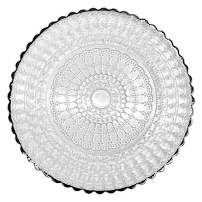 Сервировочная тарелка Кружево Серебро - изображение 2