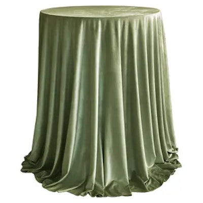 Комплект Стол коктейльный Тавола+ скатерть велюр матча