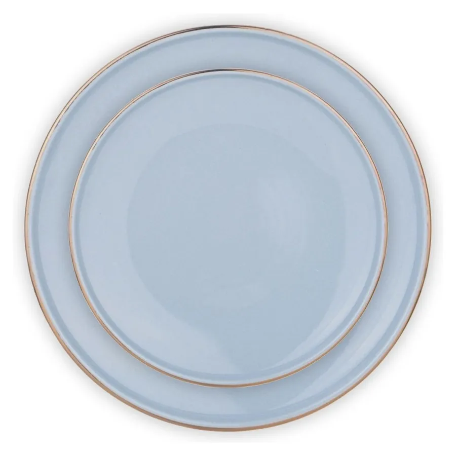 Сет тарелок ПИНТОН Герсидский Полубой С и М - Фото миниатюра 1