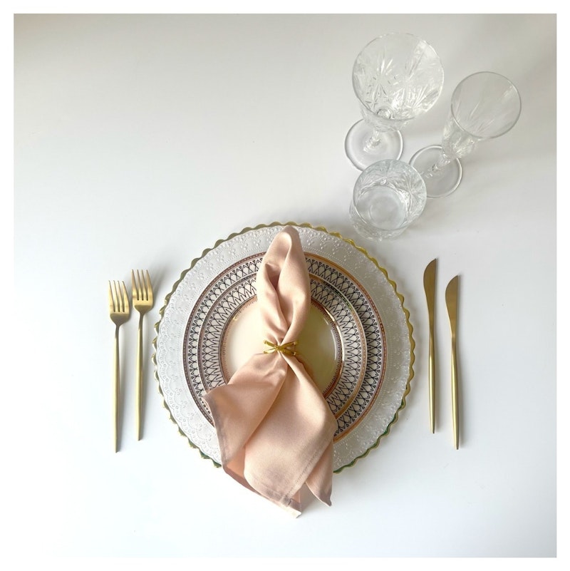 Тарелка Паттерн Черный М