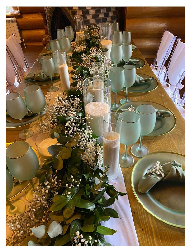 Сервировочная тарелка Лоллипоп Ментол матовая