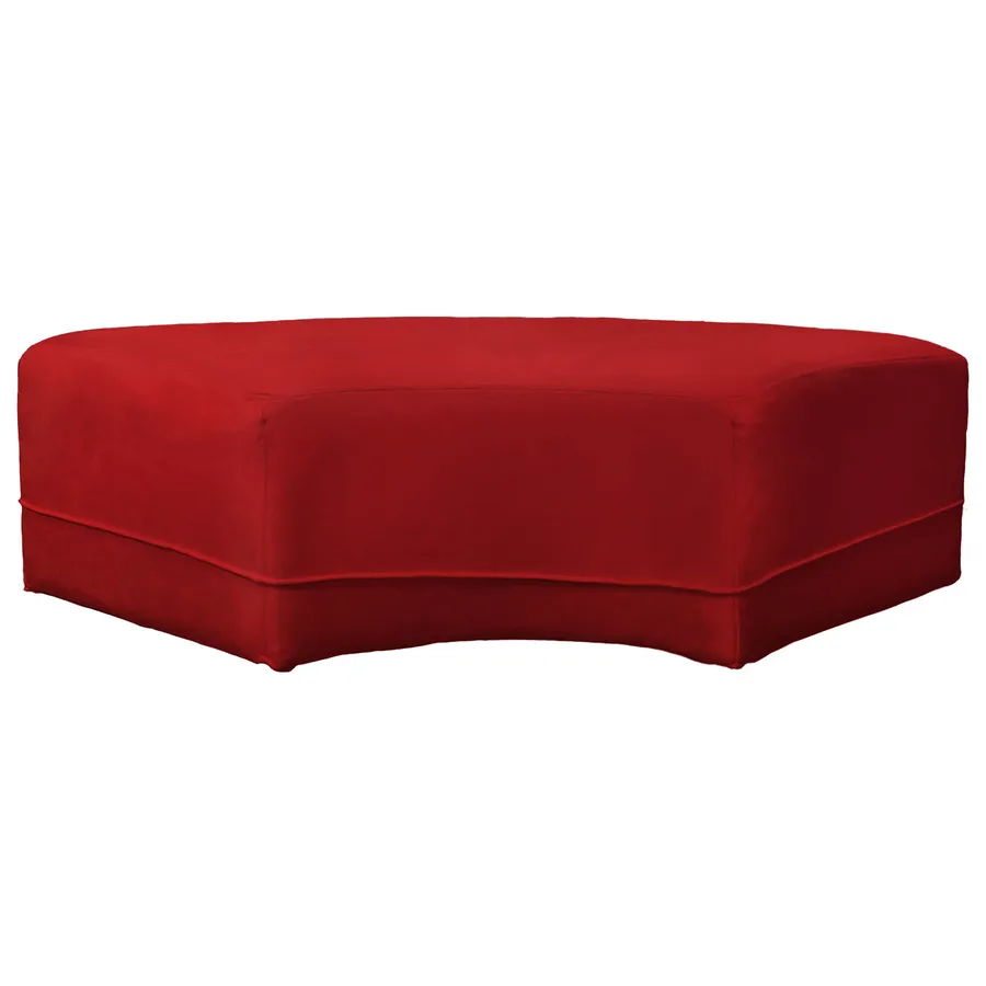 Пуф Кручу-верчу Змейка Вогнутый Малиново-красный - Фото миниатюра 1