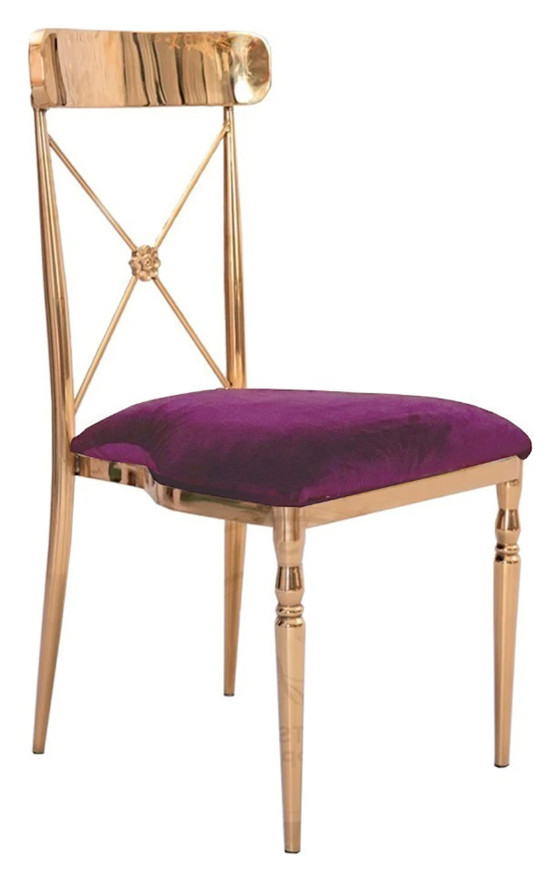 Стул Адлер, велюр, сливовый
