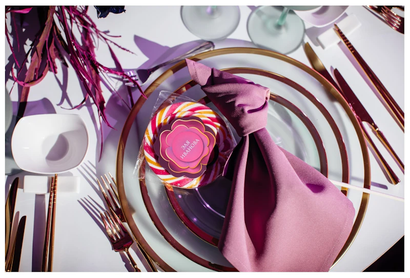 Сервировочная тарелка Лоллипоп Ментол матовая