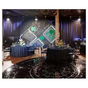 Скатерть велюр, круглая, сапфир - Фото 3