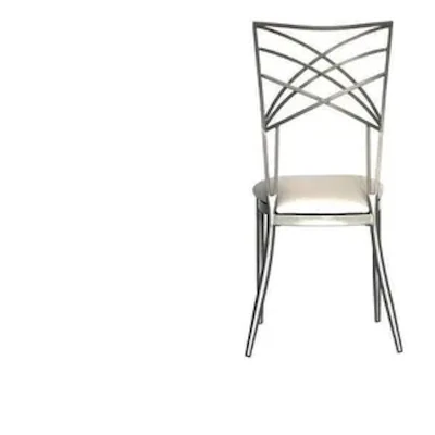 Стул Хамелеон Серебро (эко-кожа), белый, на  липучках - изображение 4